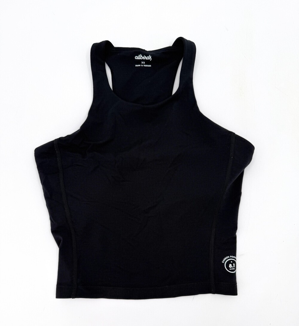 Allbirds Tank Top Womens XS Cropped Racerback Athletic Gym Carbon Footprint Eco